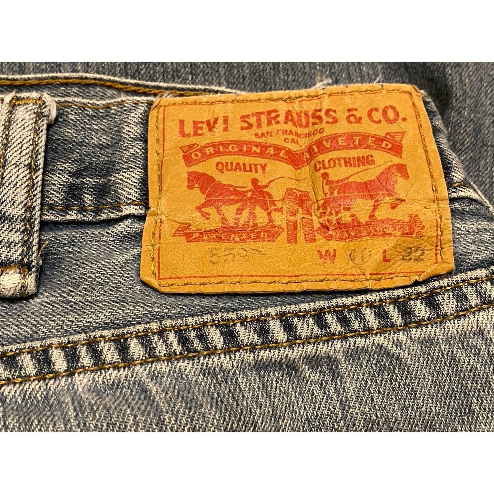 Levi's 559 Jeans Mens 39” Blue Denim Levis 100% Cotton - Picture 4 of 16